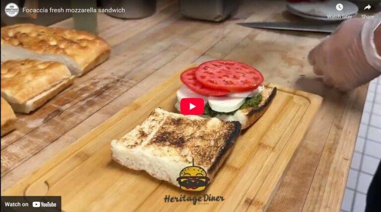 A Perfect Bite: The Focaccia Fresh Mozzarella Sandwich