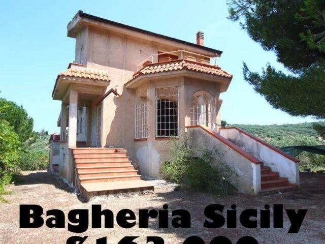 Sicilian Countryside Villa for $163,000 — 3,229 sq ft on 0.62 Acres Rustic Sicilian Kitchen