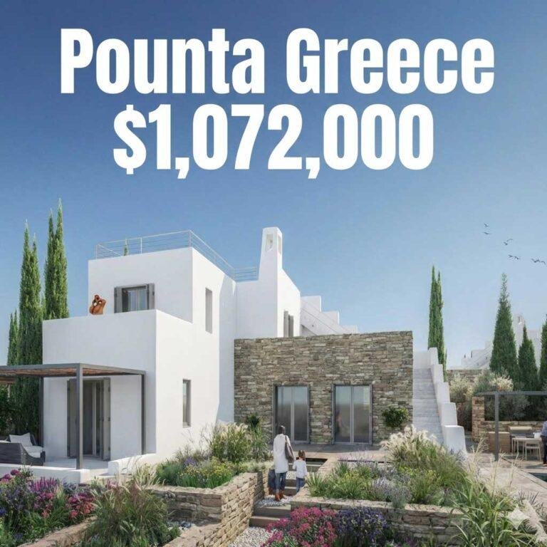 For Sale: Modern Villa in Pounta, Paros — With Stunning Views of Antiparos $1,072,000 USD