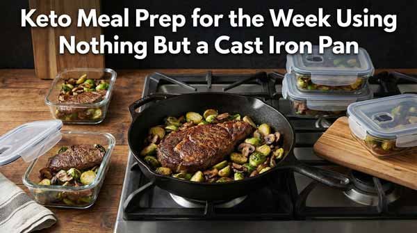 Keto Meal Prep for the Week Using Nothing But a Cast Iron Pan