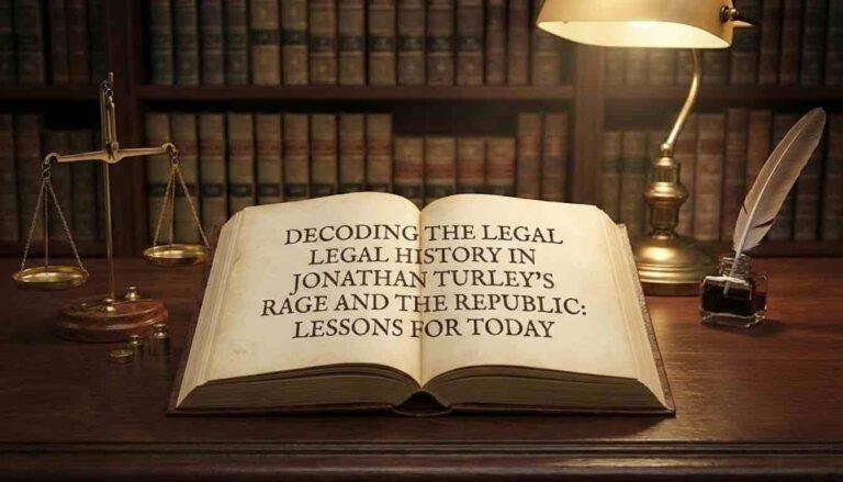 Decoding the Legal History in Jonathan Turley’s Rage and the Republic: Lessons for Today