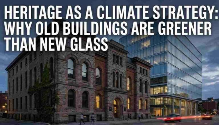 Heritage as a Climate Strategy: Why Old Buildings Are Greener than New Glass