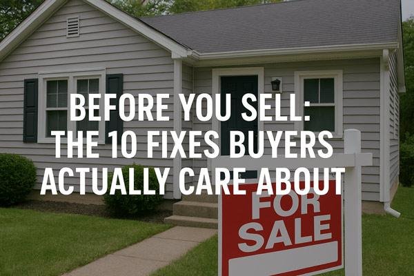 Before You Sell: The 10 Fixes Buyers Actually Care About