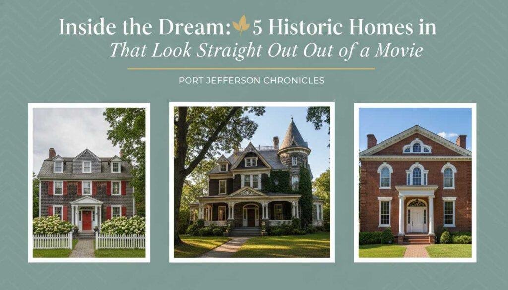 Inside the Dream: 5 Historic Homes in Port Jefferson That Look Straight Out of a Movie