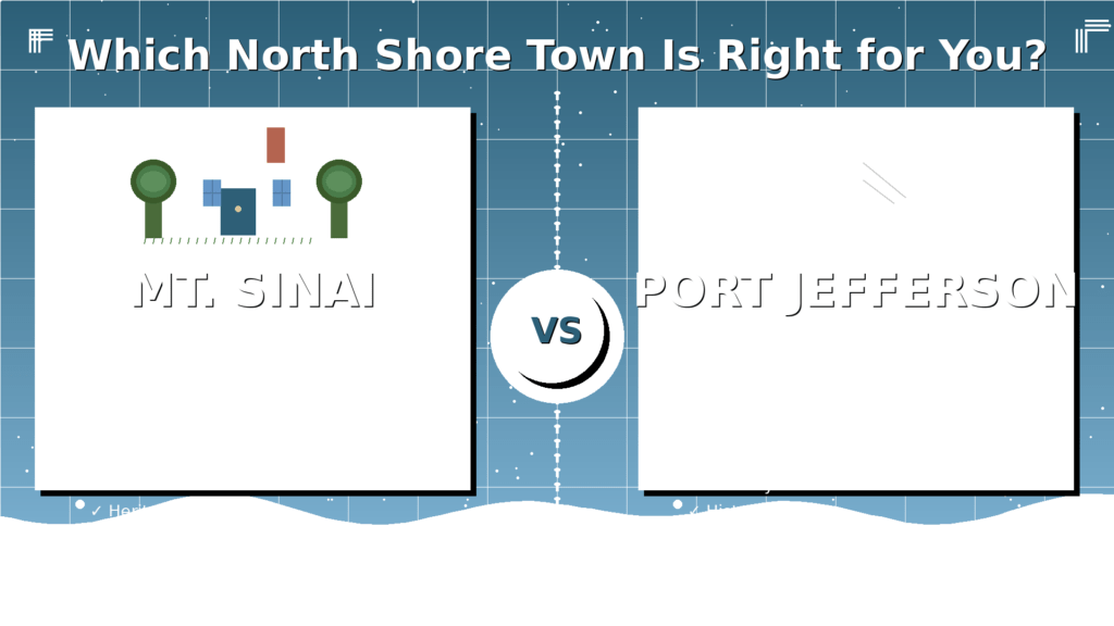 Mt. Sinai vs Port Jefferson: Which North Shore Town Is Right for You?