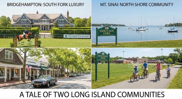 Bridgehampton vs. Mt. Sinai, NY: A Tale of Two Long Island Communities