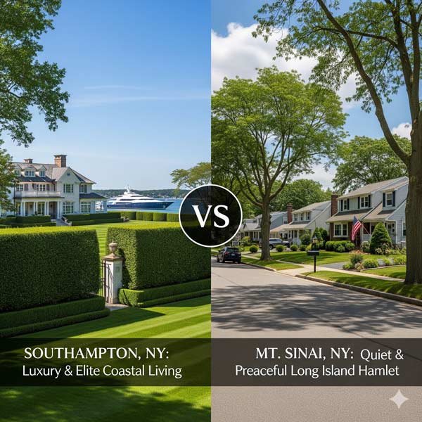 Southampton (Hamptons) NY vs Mt. Sinai NY: When Beyoncé’s Neighbor Meets Your Neighbor