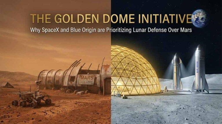 The Golden Dome Initiative: Why SpaceX and Blue Origin Are Prioritizing Lunar Defense Over Mars
