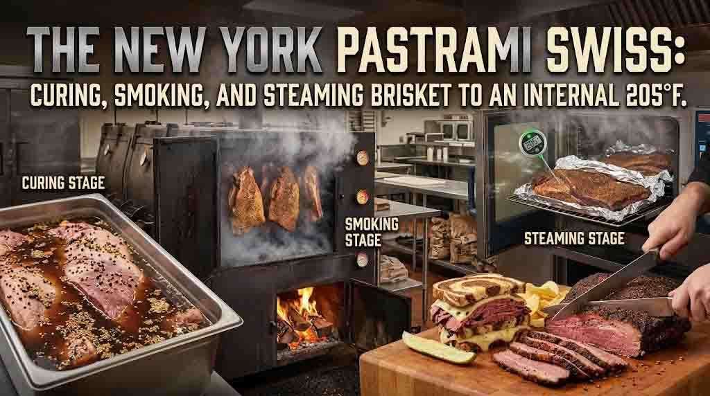 The New York Pastrami Swiss: Curing, Smoking, and Steaming Brisket to an Internal 205°F