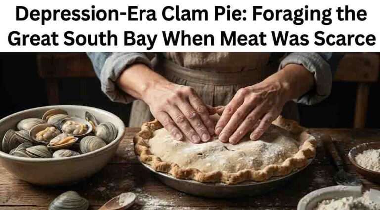 Depression-Era Clam Pie: Foraging the Great South Bay When Meat Was Scarce
