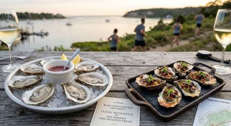 Blue Point Oysters Two Ways: Classic Mignonette vs. The Modern Fire-Roasted Trend