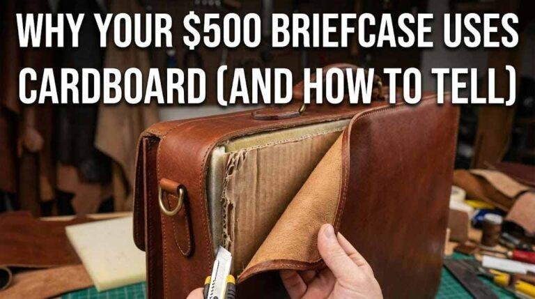 Why Your $500 Briefcase Uses Cardboard (And How to Tell)