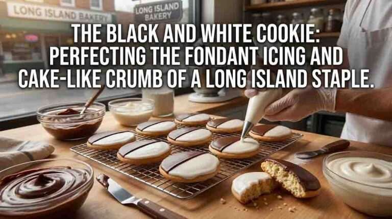 The Black and White Cookie: Perfecting the Fondant Icing and Cake-Like Crumb of a Long Island Staple