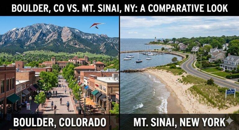 Boulder, Colorado vs. Mt. Sinai, New York: A Comparative Look