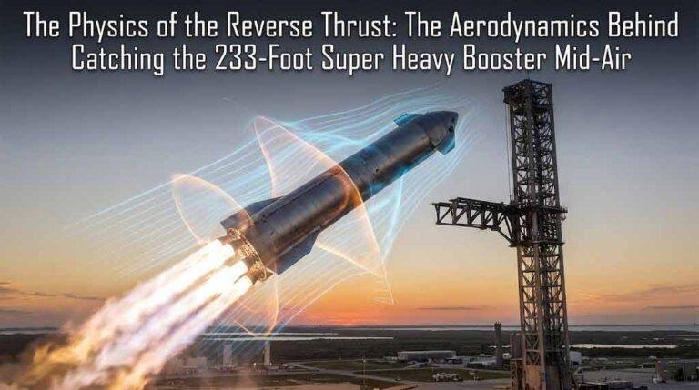 The Physics of the Reverse Thrust: The Aerodynamics Behind Catching the 233-Foot Super Heavy Booster Mid-Air