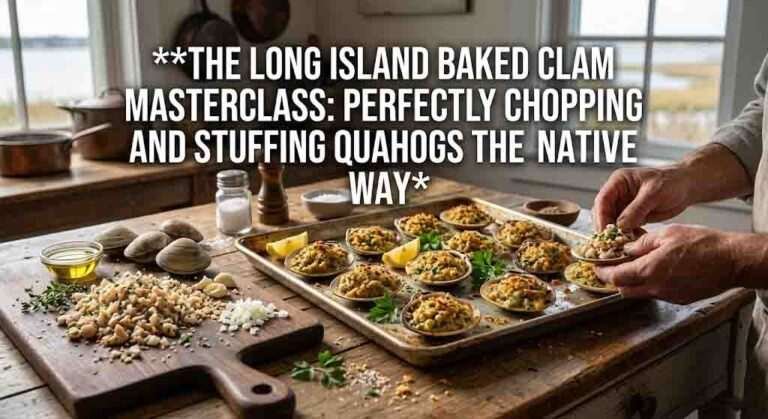 The Long Island Baked Clam Masterclass: Perfectly Chopping and Stuffing Quahogs the Native Way