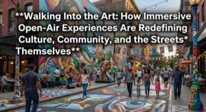 Walking Into the Art: How Immersive Open-Air Experiences Are Redefining Culture, Community, and the Streets Themselves