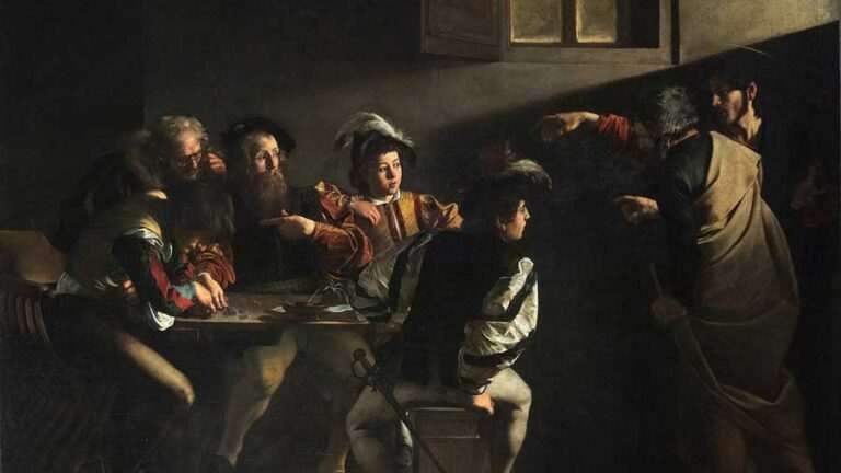 Caravaggio’s The Calling of Saint Matthew — When Divine Light Walked Into a Tax Office