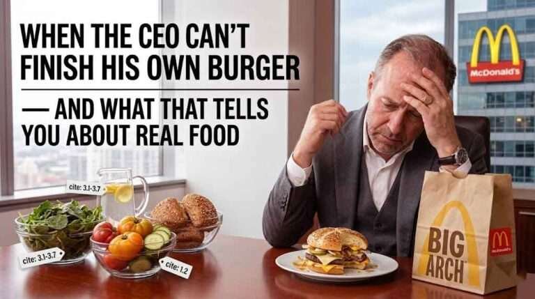 When the CEO Can’t Finish His Own Burger — And What That Tells You About Real Food