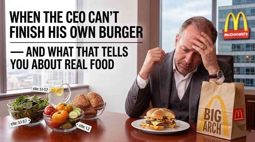 When the CEO Can’t Finish His Own Burger — And What That Tells You About Real Food
