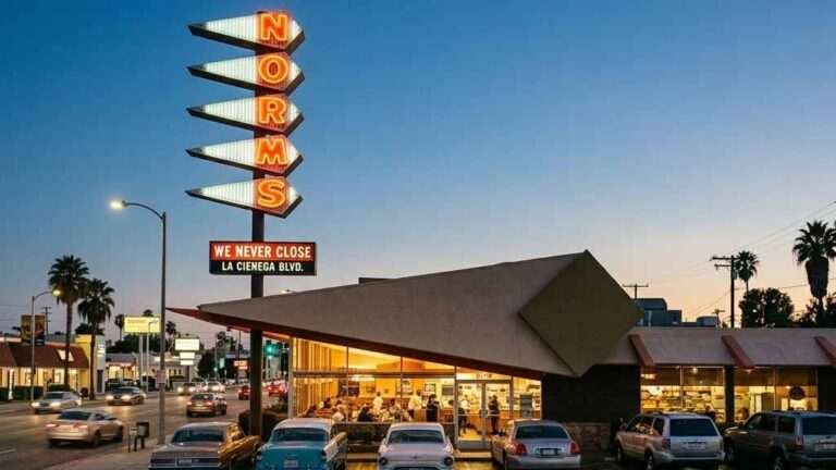 Googie architecture promised us the moon. We got a two a.m. steak-and-eggs special instead.