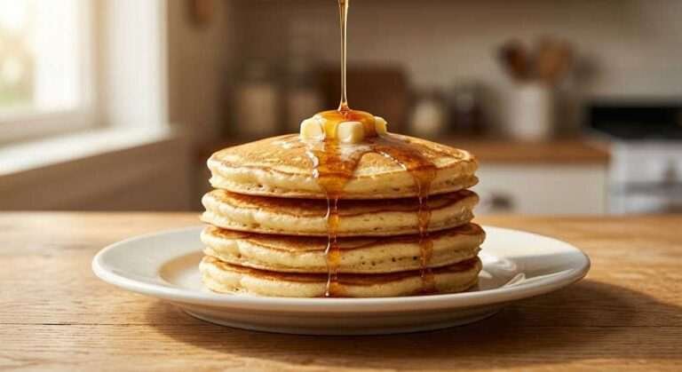 Fluffy Heritage Buttermilk Pancakes with Crispy Butter Edges