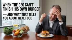 When the CEO Can’t Finish His Own Burger — And What That Tells You About Real Food