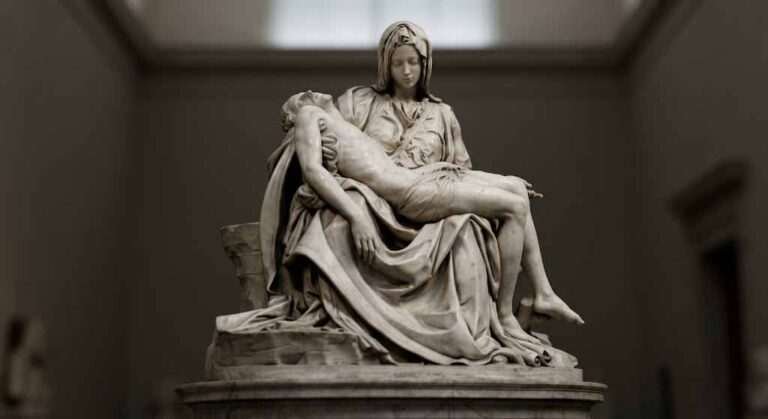 Michelangelo’s Pietà — The Physics of Grief Carved Into Carrara Marble