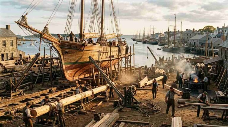 The Shipyard That Built Half the Schooners on Long Island Sound — and Vanished Into a Parking Lot