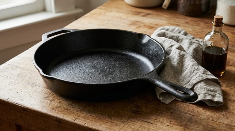 Cast Iron Seasoning Is Baked-On Oil, Not Magic, and Soap Won’t Strip It