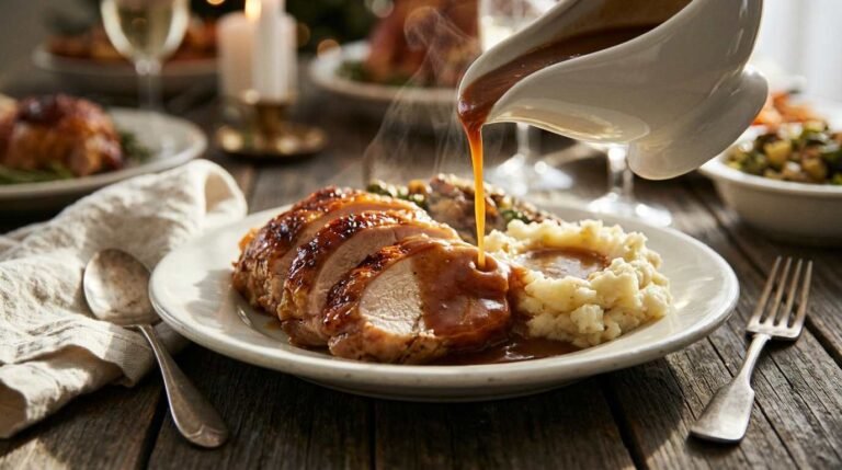 How to Make Turkey Gravy From Scratch, With or Without Drippings